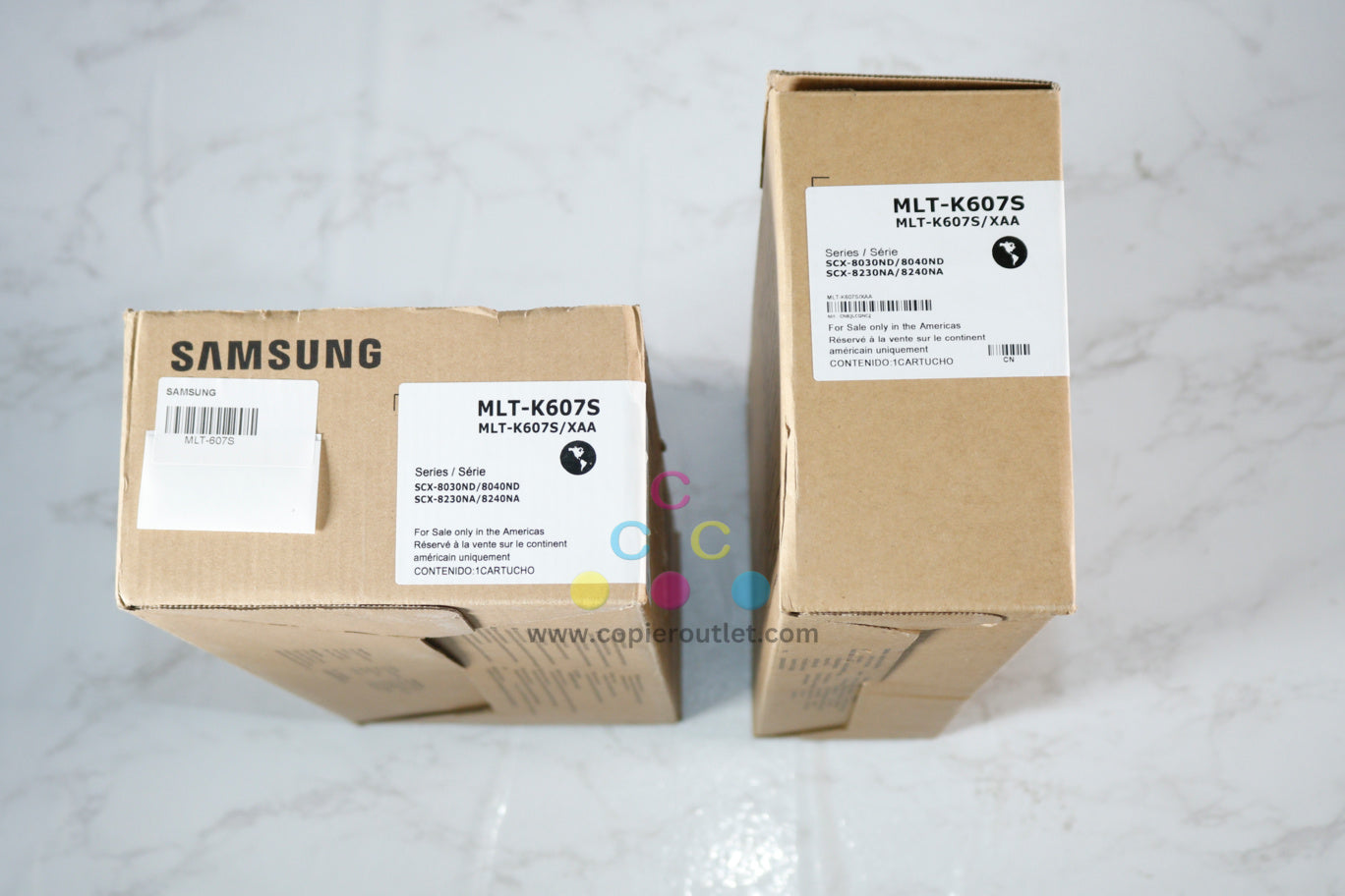 2 OEM Samsung SCX-8030ND,SCX-8040ND,SCX-8230NA Black Toners MLT-K607S