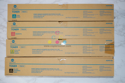 New OEM Konica Minolta BizHub PRESS C71hc,C83hc CMYK Toner Set TN621CMYK