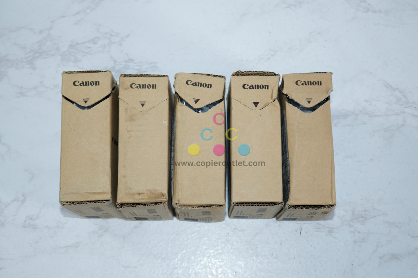 5 New OEM Canon iPR TX-2000,TX400, PFI-310 C,C,M,Y,BK Pigment Ink Cartridges