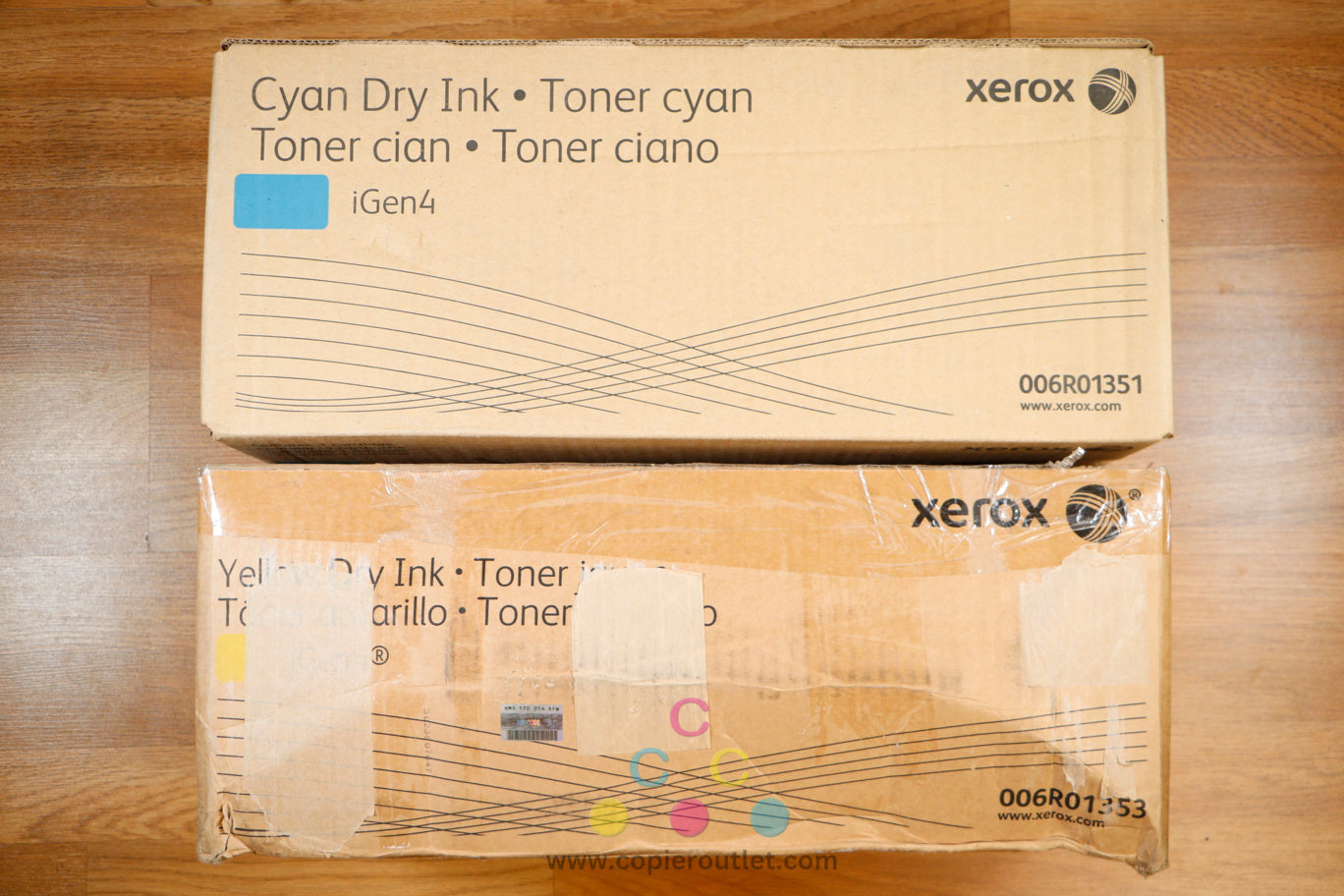 Cosmetic Genuine Xerox 006R01351 006R01353 Cyan Yellow Dry Ink Toner For iGen4 Same Say Ship