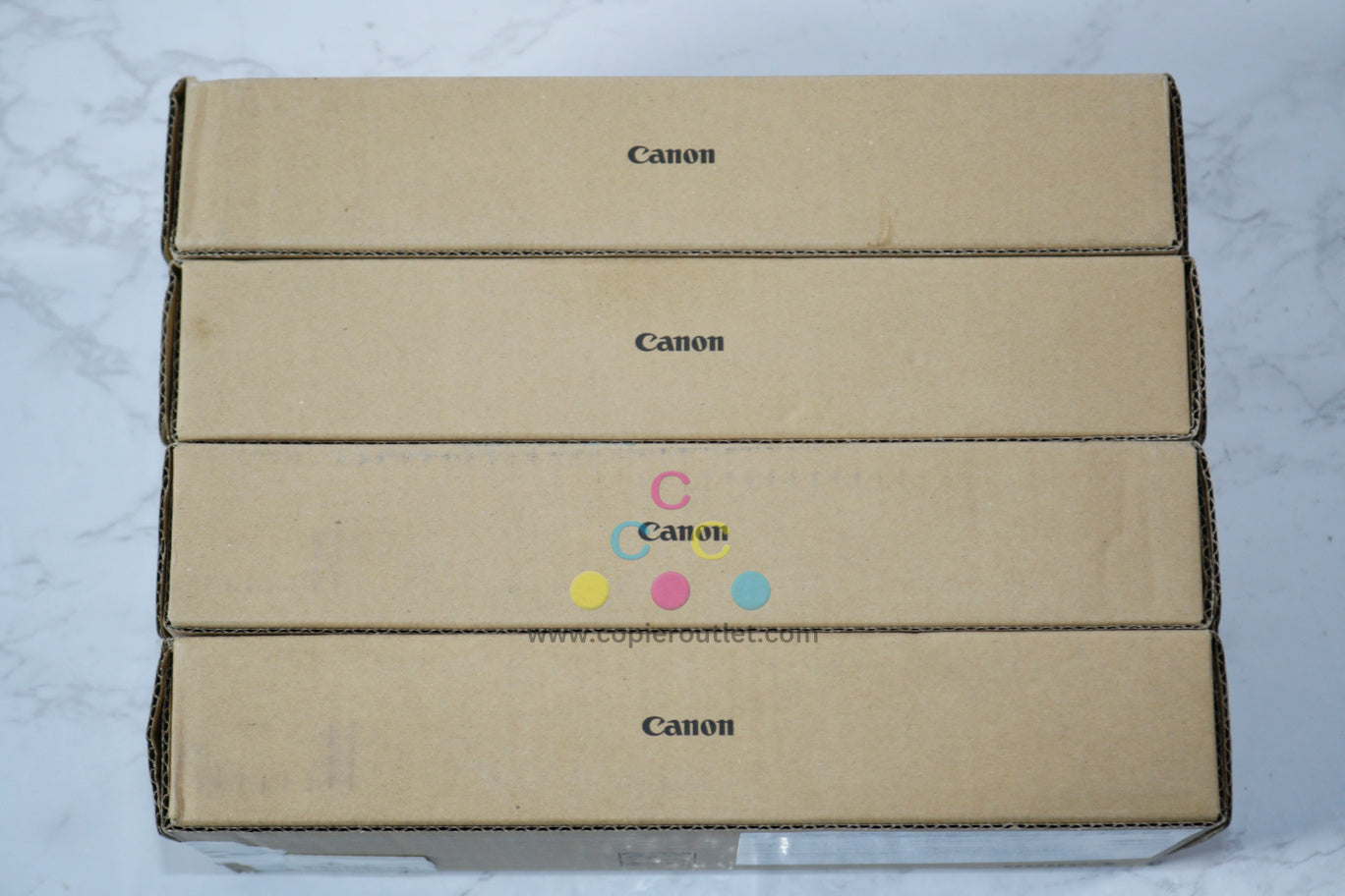 4 OEM Canon iPROGRAF TX-2000,TX-3000,TX-4000 PFI-710 CMYK Ink Tanks (Open Box Black)