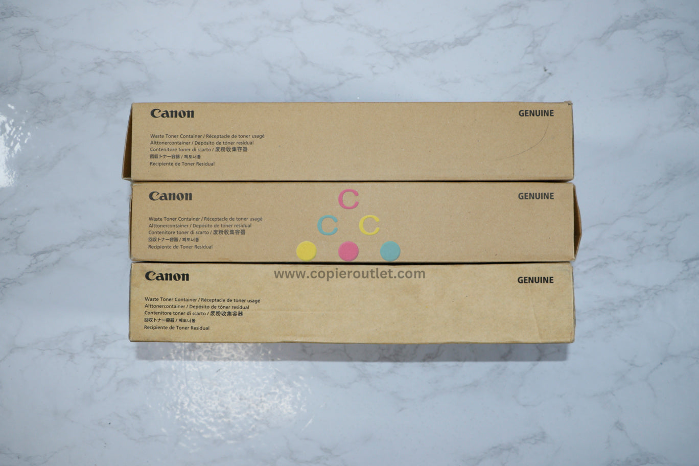 Lot of 3 Genuine Canon FM4-8035-010 Waste Toner Container For iR1740, 1730, 150iF