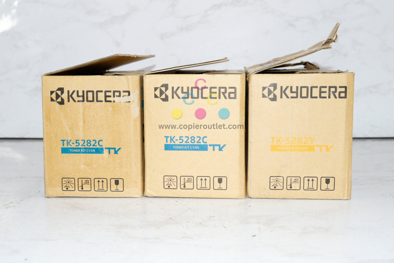 3 Open OEM Kyocera ECOSYS M6235cidn, M665cidn, P6235cdn CCY Toner TK-5282