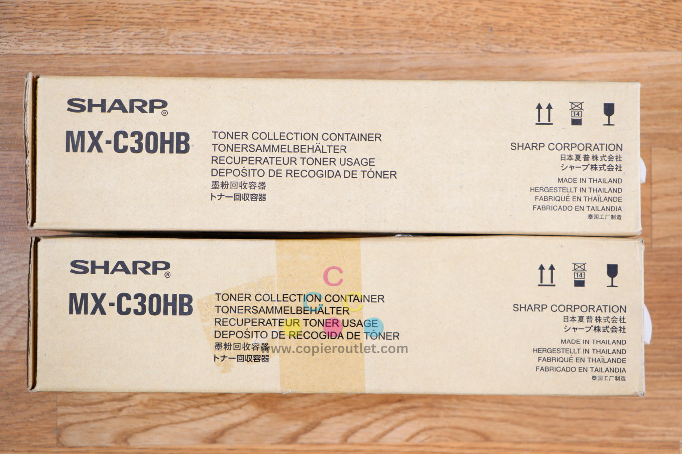 Lot of 2 Sharp MX-C30HB Waste Toner Collection Container MX-C250 MXC300P MXC304W