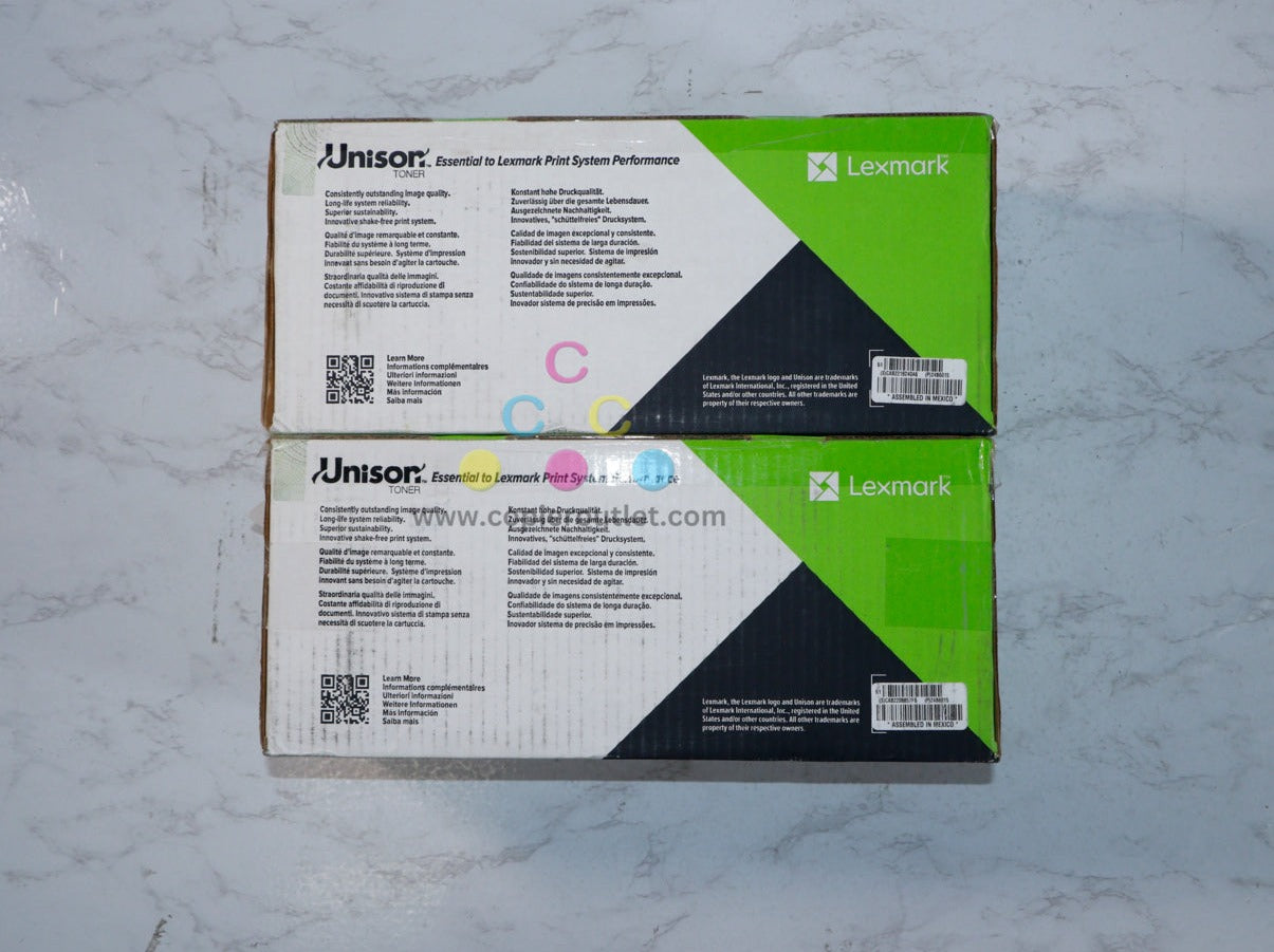 2 Cosmetic OEM Lexmark M5155, M5163, M5170  Extra High Yield Black Toners 24B6015