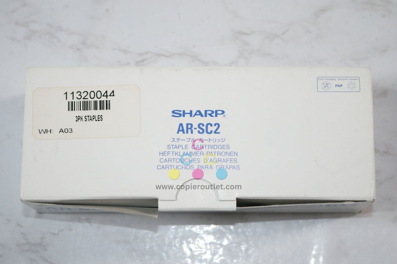 New OEM Sharp ARBC260,ARBC320,ARF13,ARFN11 Staple Cartridge AR-SC2 / NO. 502S