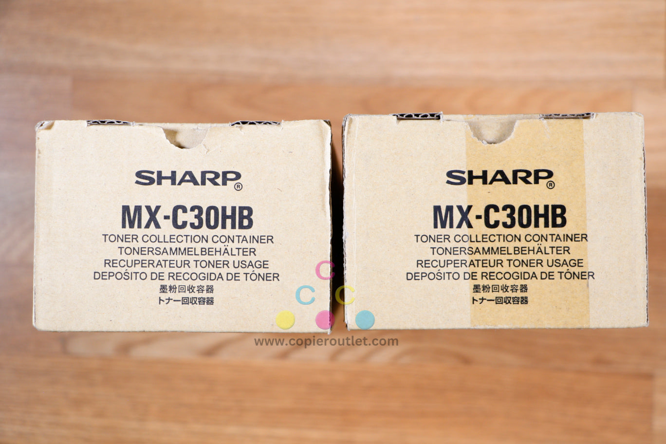 Lot of 2 Sharp MX-C30HB Waste Toner Collection Container MX-C250 MXC300P MXC304W