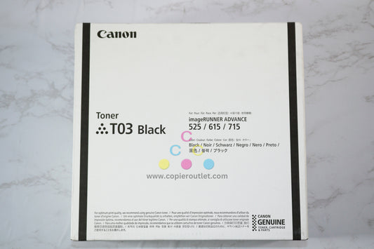 Open OEM Canon imageRUNNER ADVANCE 525,527,615 Black Toner T03(2725C001AA)