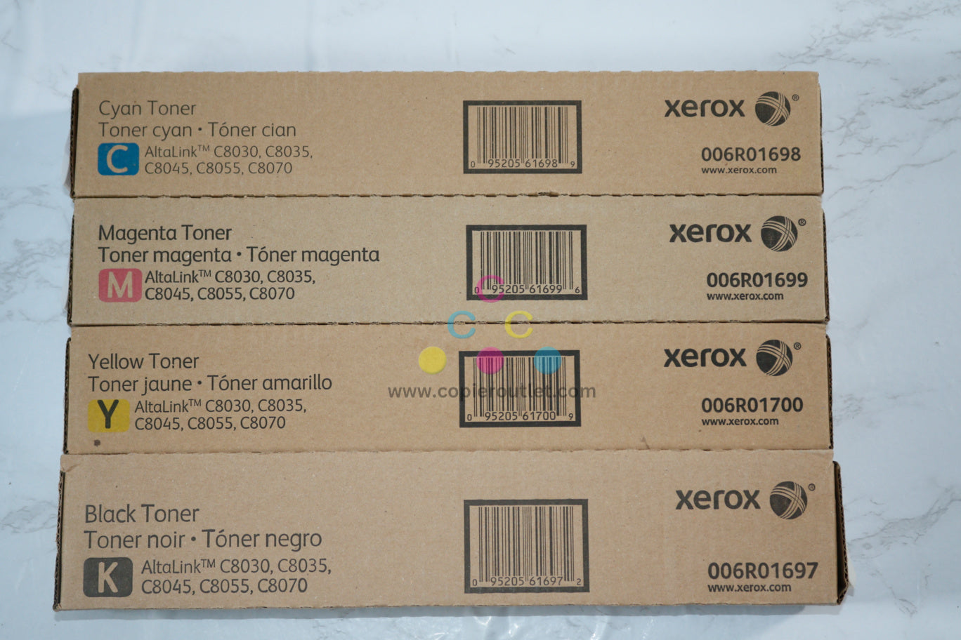 OEM Xerox Altalink C8030,C8045,C8070 CMYK Toners 006R01697,6R01698,6R01699,6R01700