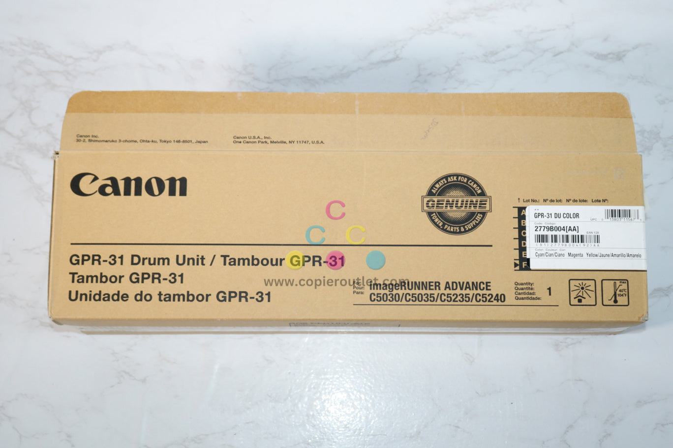 Open OEM Canon iR C5030/ C5035/ C5235, GPR-31 Color Drum Unit, 2779B004[AA]