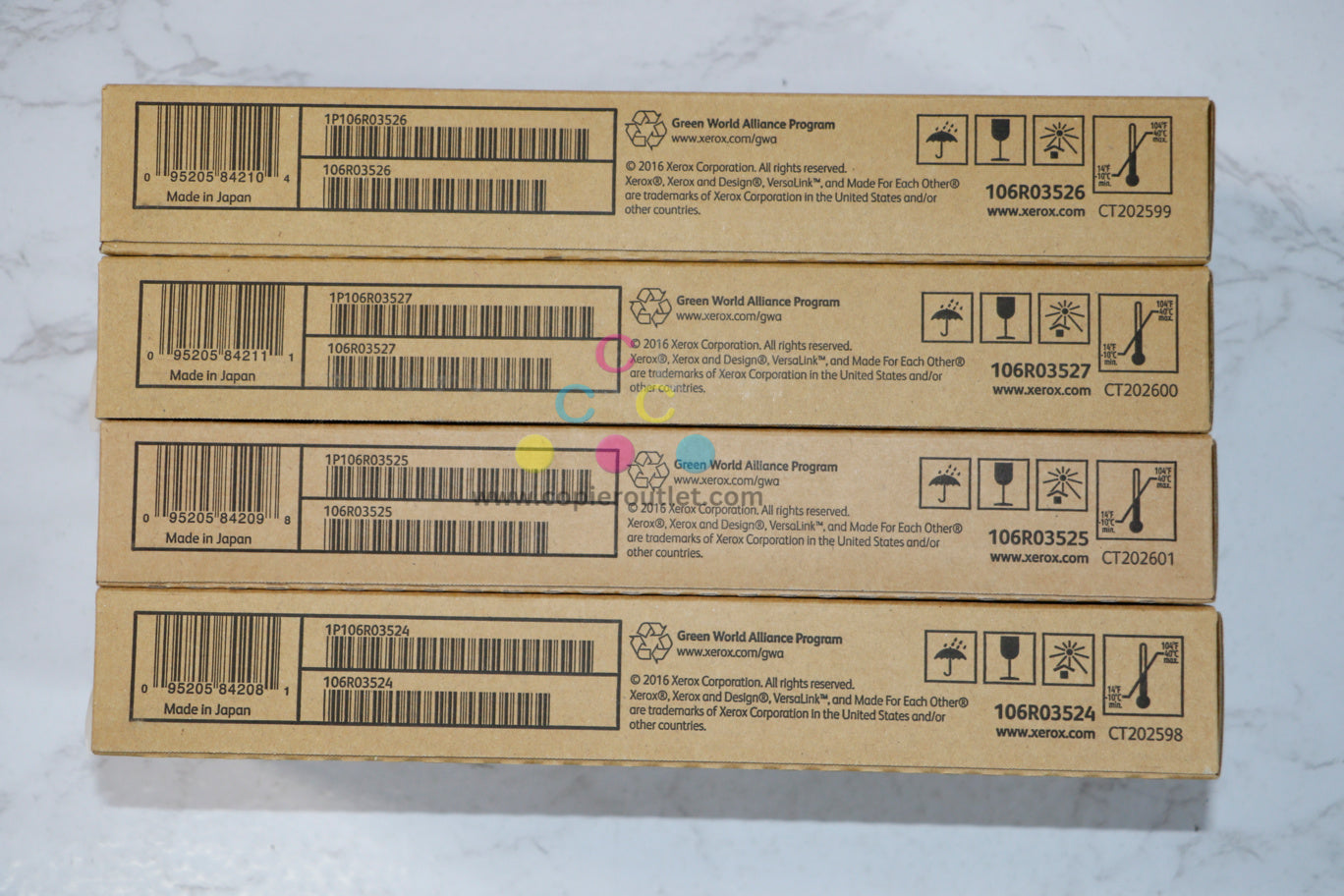 OEM Xerox VersaLink C400 C405 CMYK Extra High Capacity Set 106R03524,25,26,27