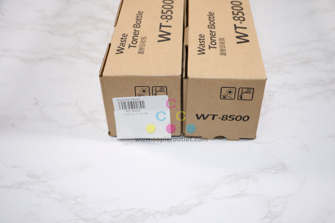 2 New OEM Kyocera P8060cdn, 2552ci, 2553ci, 2554ci Waste Toner container WT-8500