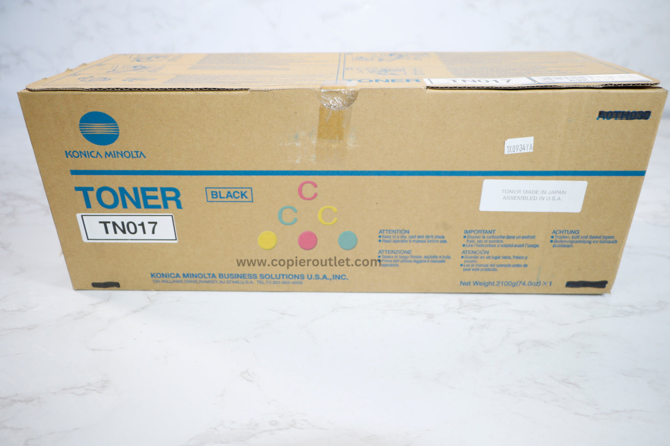 New OEM Konica Minolta AccurioPress 6120 Black Toner Cartridge TN017 / A9K1130