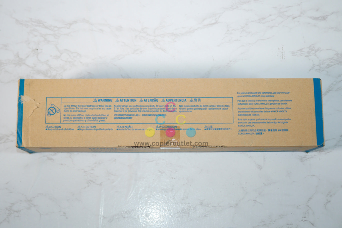 New OEM Konica Minolta magicolor 8600, 8650dn, Yellow Toner Cartridge - A0D7233