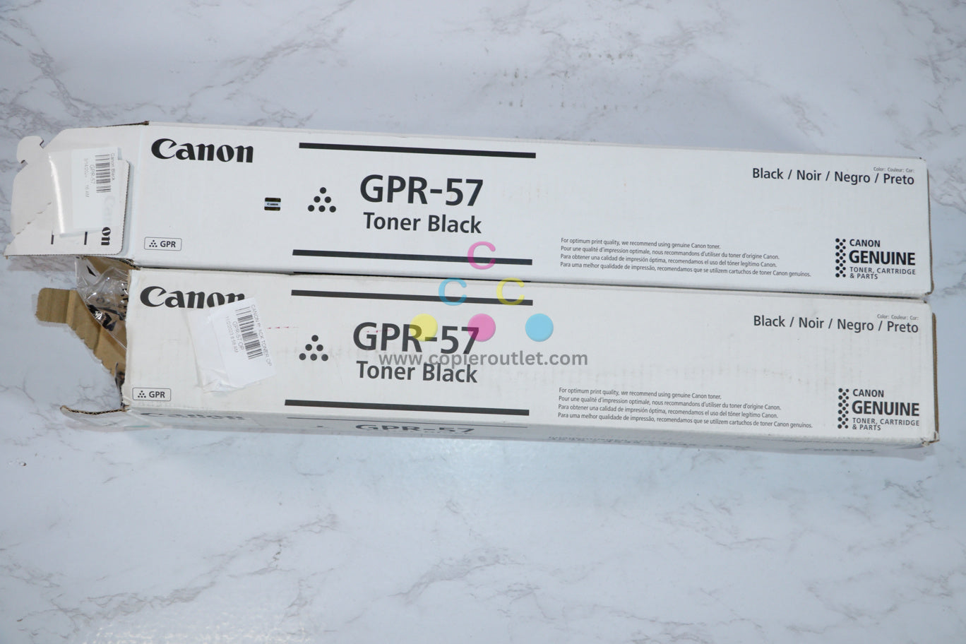 2 Open Box New OEM Canon imageRUNNER 4525i III,4535i,4545i Black Toners GPR-57K