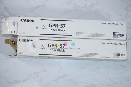 2 Open Box New OEM Canon imageRUNNER 4525i III,4535i,4545i Black Toners GPR-57K