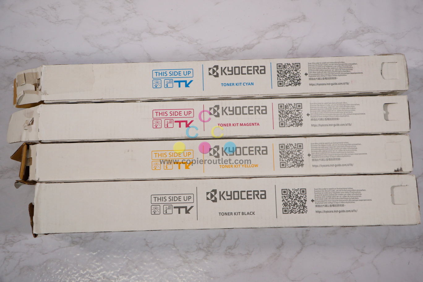 Open Box OEM Kyocera TASKalfa 3552ci/3553ci/4052ci/4053ci TK-8527 CMYK Toners