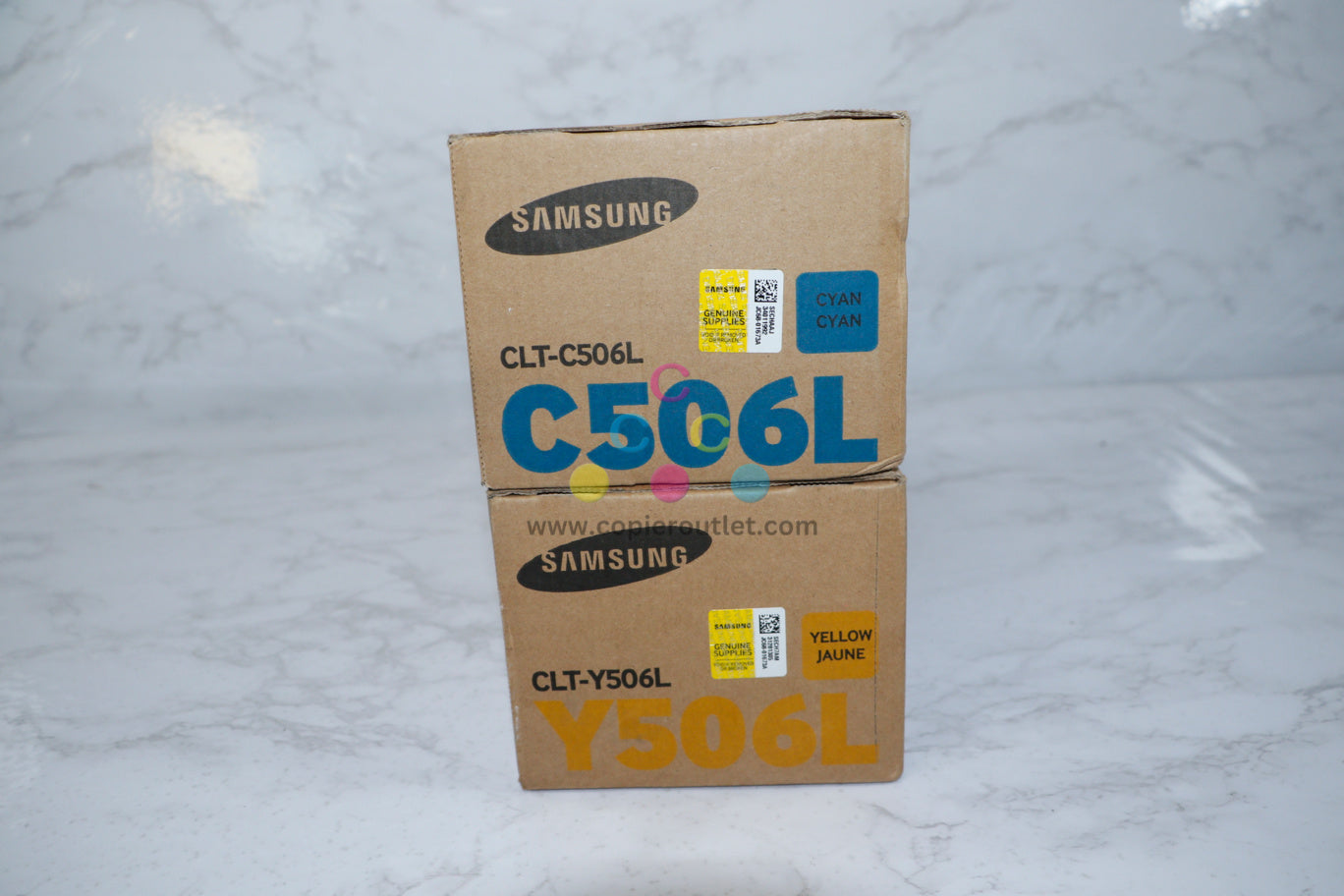 NEW Genuine Samsung CLT-C506L/Y506LToner Set For Samsung CLP-680ND, CLX-6260FD, CLX-6260FW Same Day Shipping