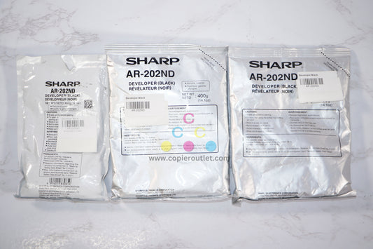 3 New OEM Sharp AR162S,AR163,AR164,AR201,AR206,AR207 Black Developers AR-202ND