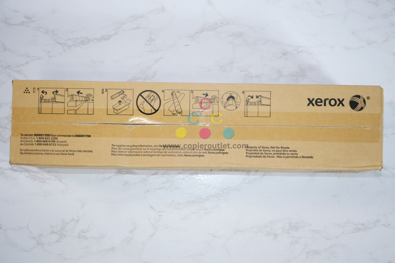 New OEM Xerox Iridesse Production Press Cyan Toner 006R01708(6R1708) Same Day Ship