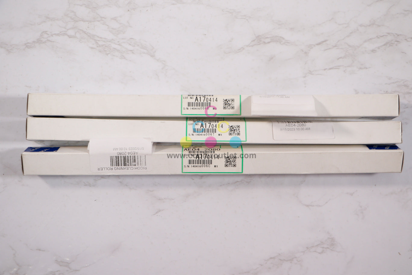 3 New OEM Ricoh CL7200,CL7300D,MP C6501SP Cleaning Rollers AE04-2080 (AE042080)