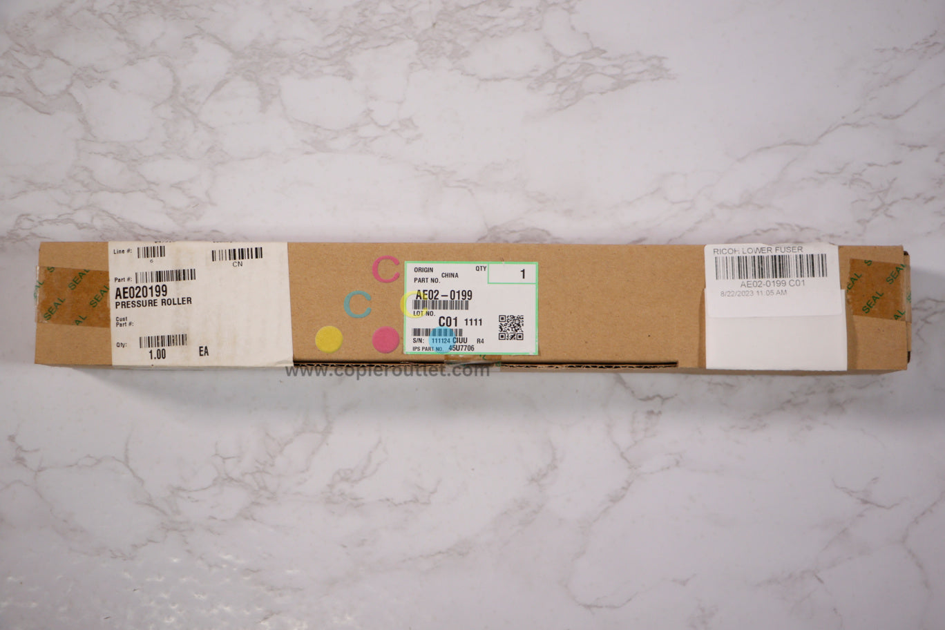 New Genuine Ricoh 4000,4001,4002,5000 Lower Fuser Pressure Roller AE02-0199