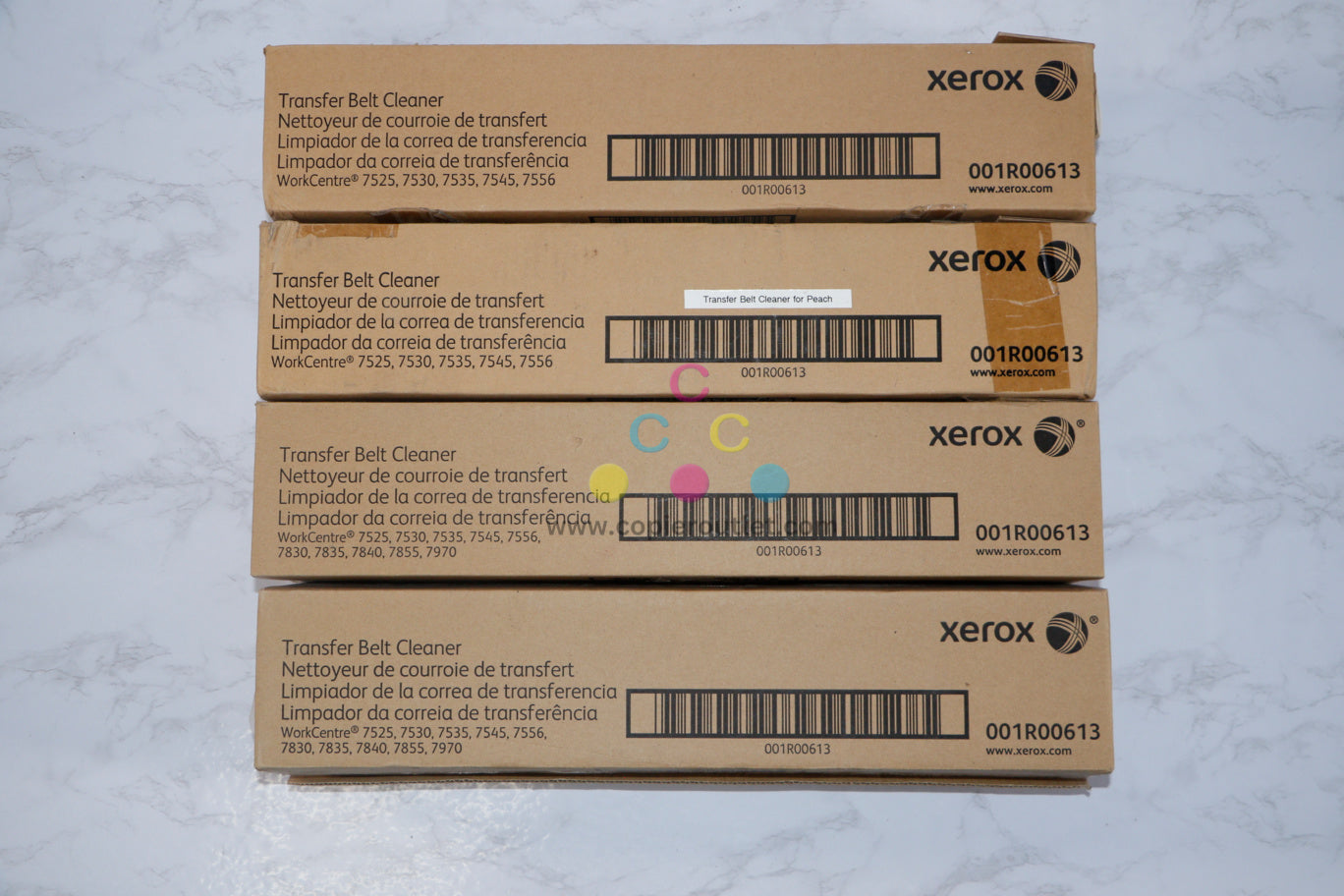 Lot of 4 Open Box Genuine Xerox WC7525 7530 7535 7545 Transfer Belt Cleaners 001R00613