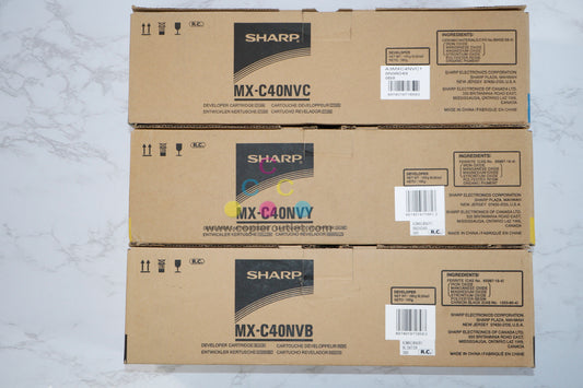 New OEM Sharp DX-C310,DX-C311,DX-C311FX CYK Developer Set MX-C40NVY,NVB,NVC