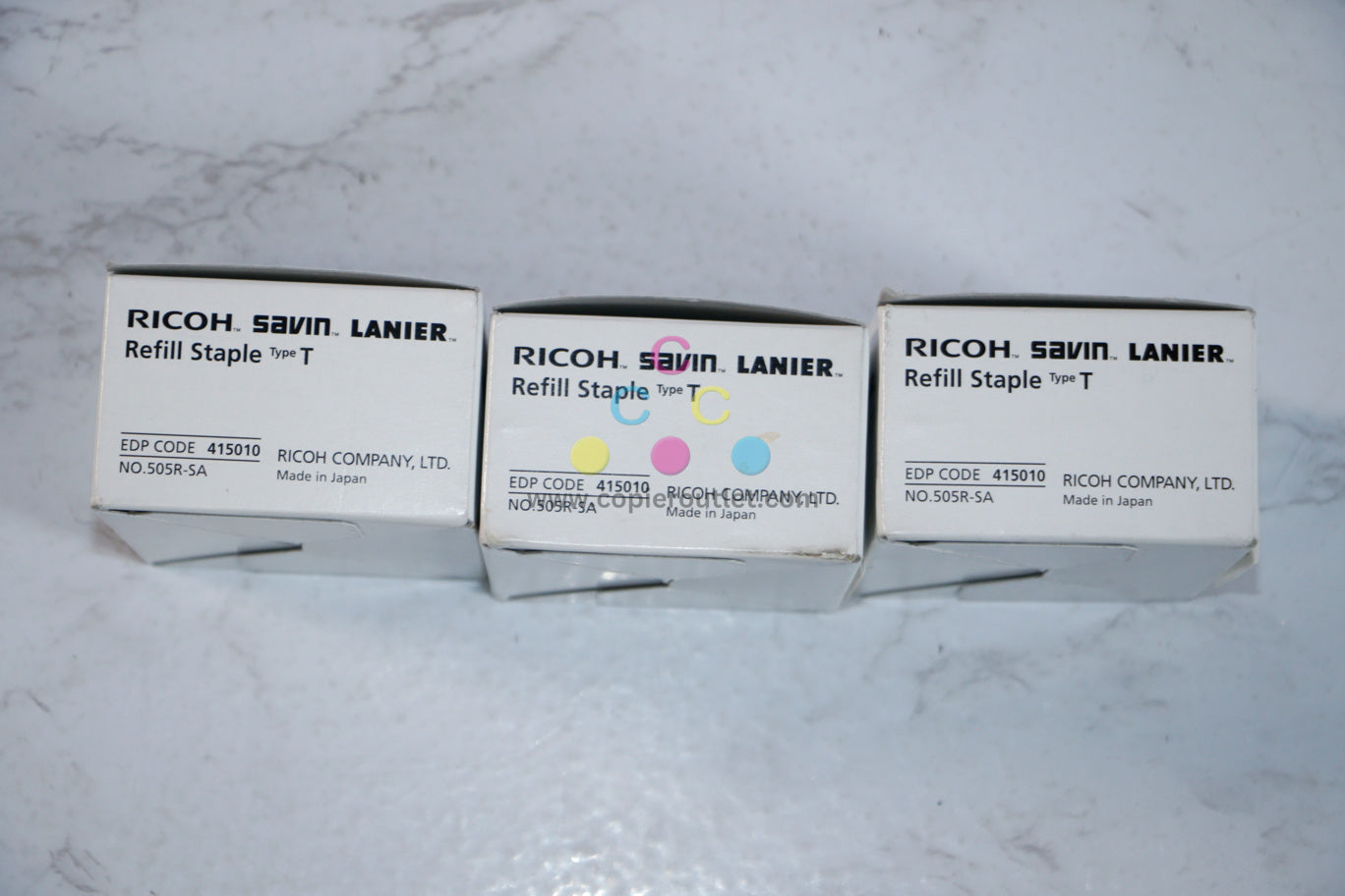 Lot of 3 New OEM Ricoh MP 2352SP,MP 2852,MP 3352 Refill Staples Type T / 415010