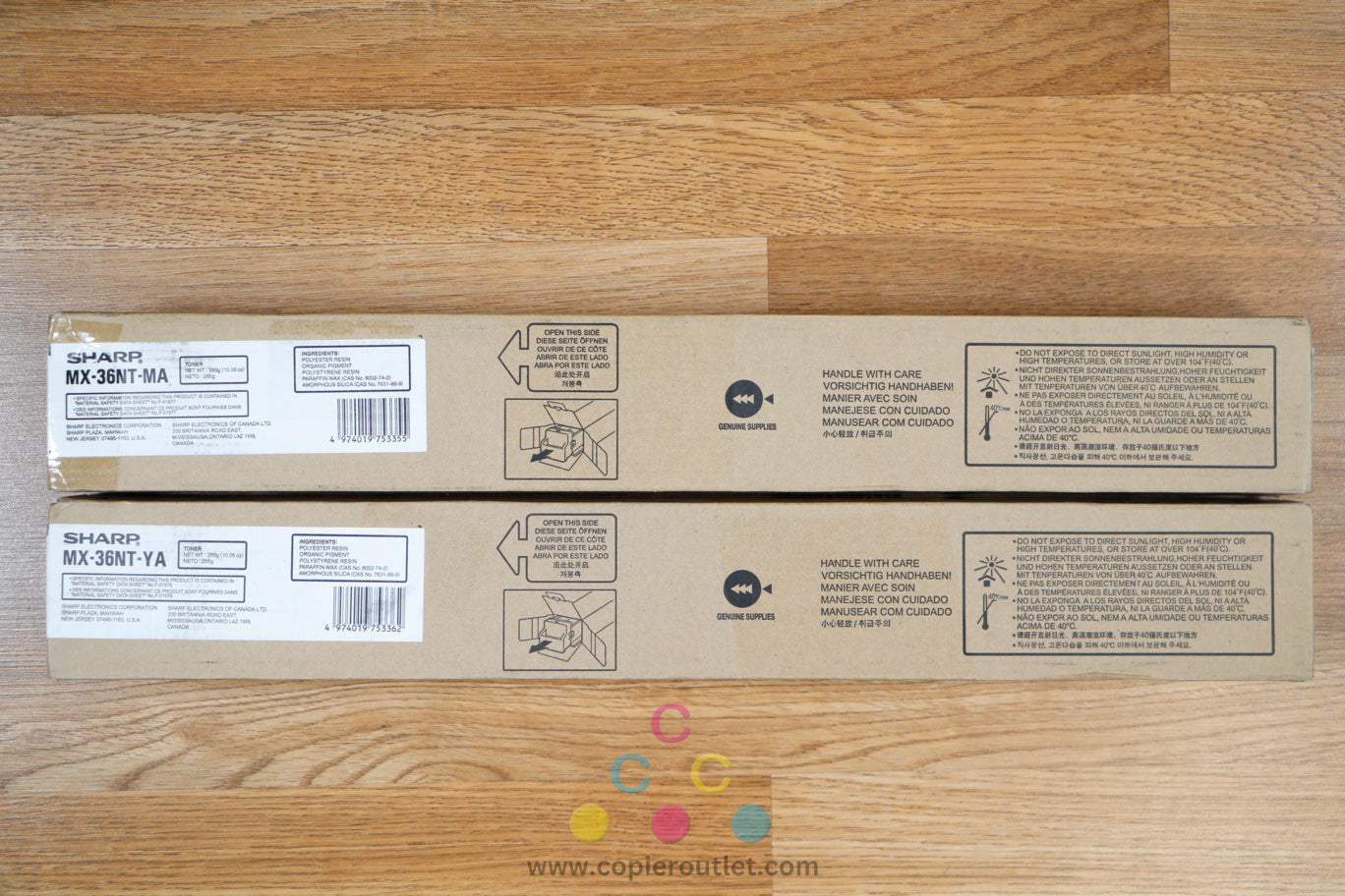 Genuine MX-36NT MY Toner Cartridges Sharp MX-2610N MX-2615N MX-3610N MX-3640N !!