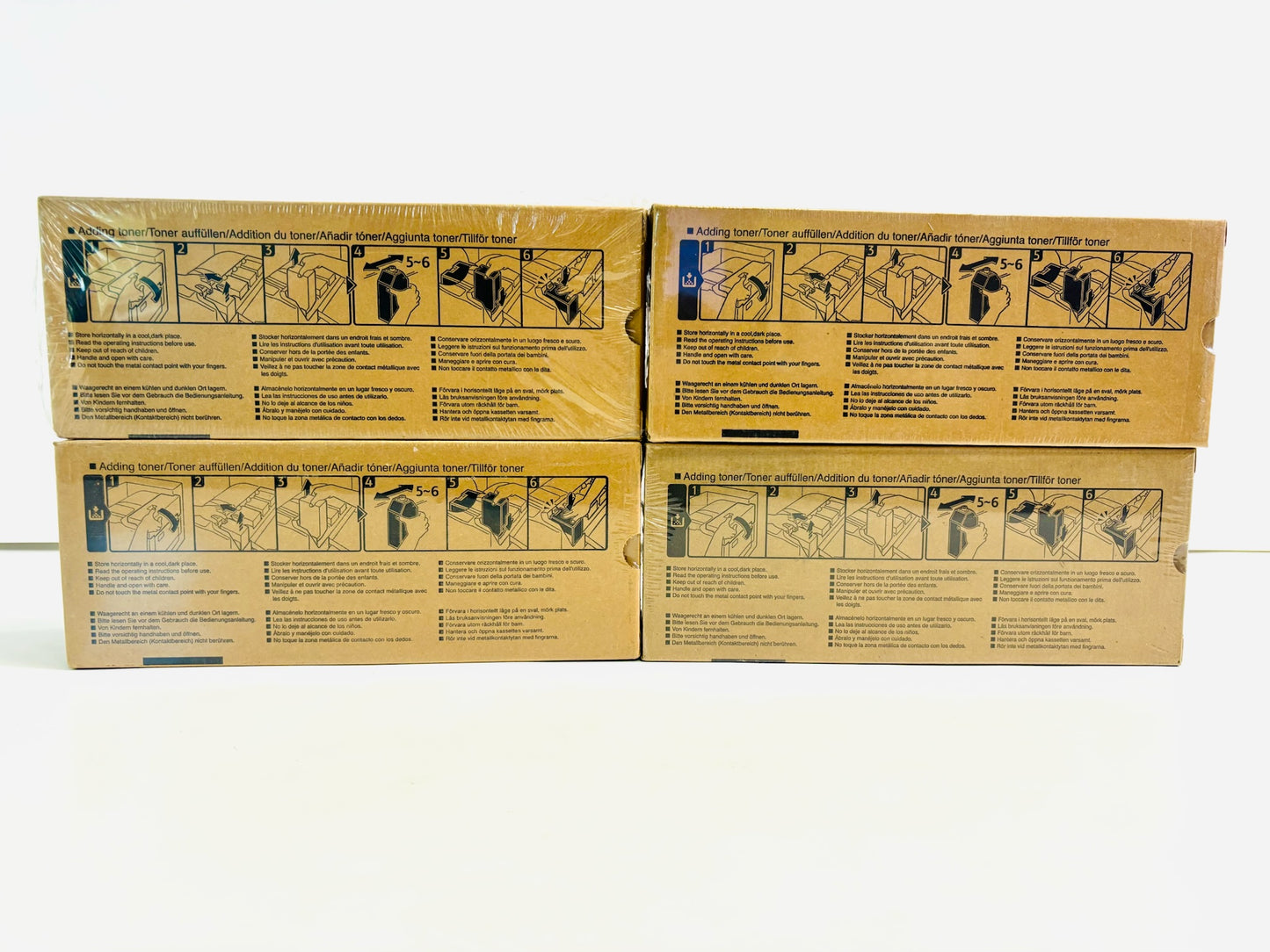 4 Genuine Lanier LD228C,LD238C Black Toner Cartridges 4800200, 480-0200