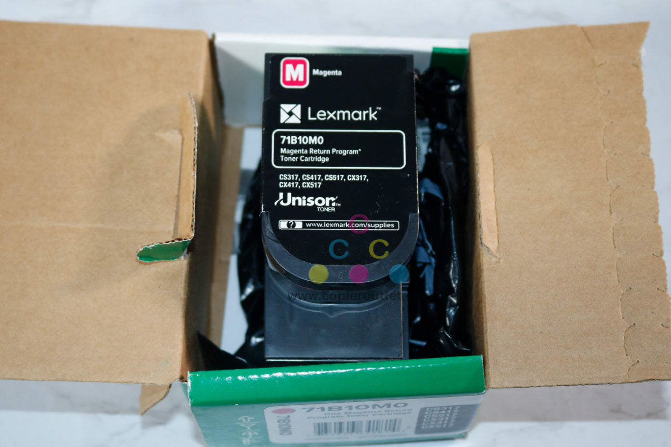 Open Box Lexmark CS317, CS417, CS517, CX317, CX417, CX517 Magenta Toner 71B10M0