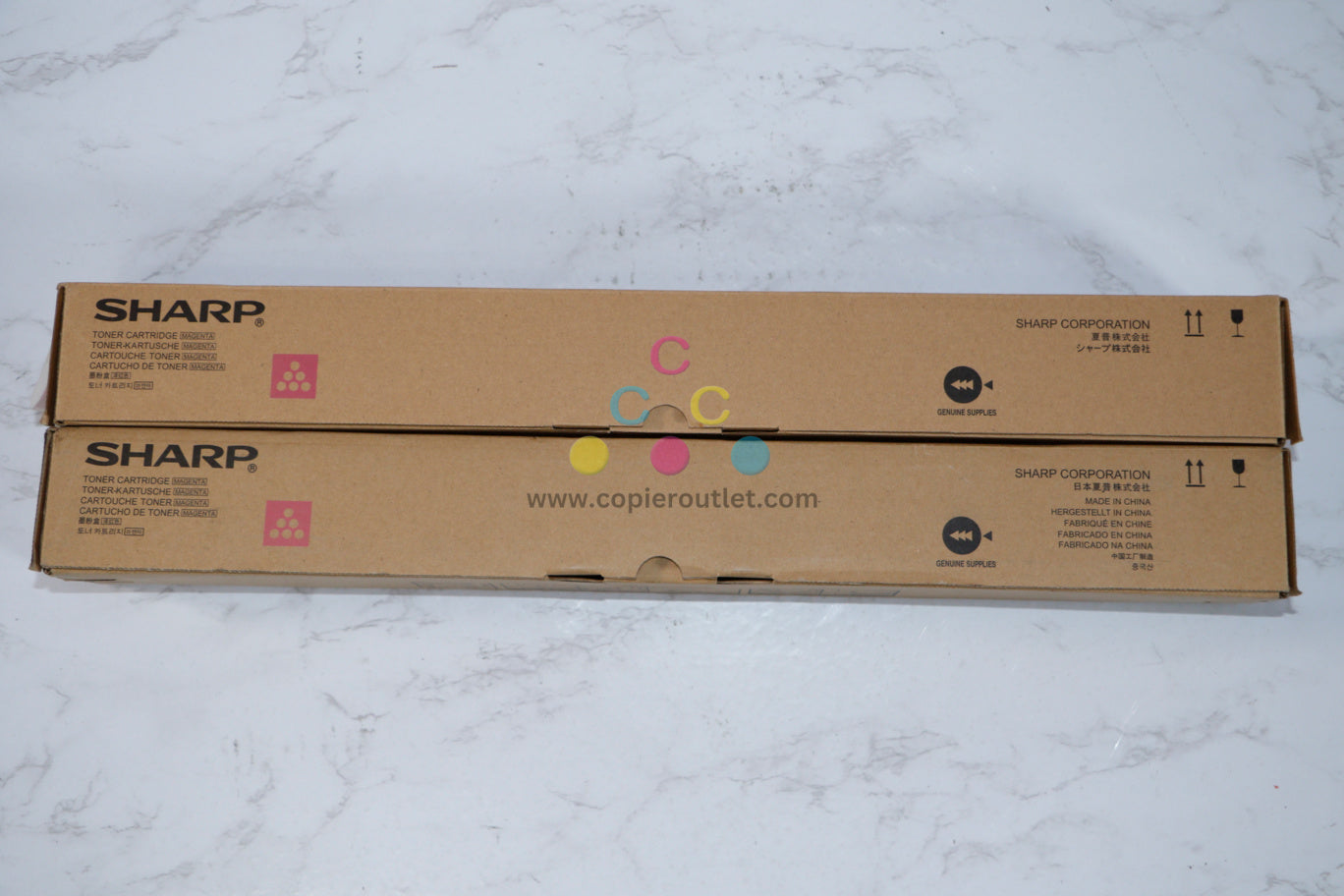 Lot Of 2 New OEM Sharp MX-4110N,MX-5141N Magenta Toner Cartridges MX-51NT-MA