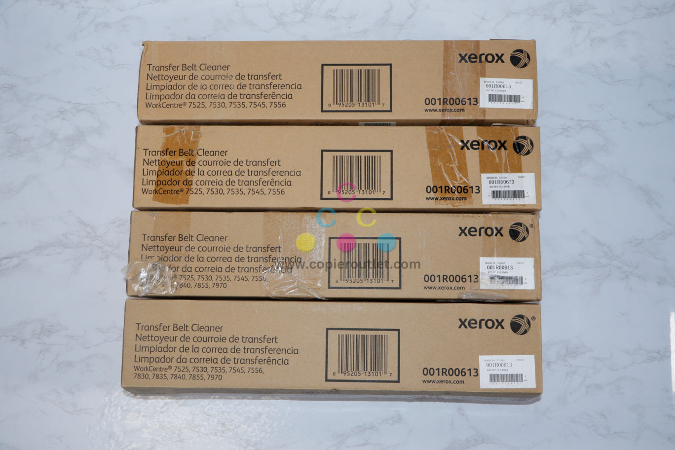 Lot of 4 Open Box Genuine Xerox WC7525 7530 7535 7545 Transfer Belt Cleaners 001R00613