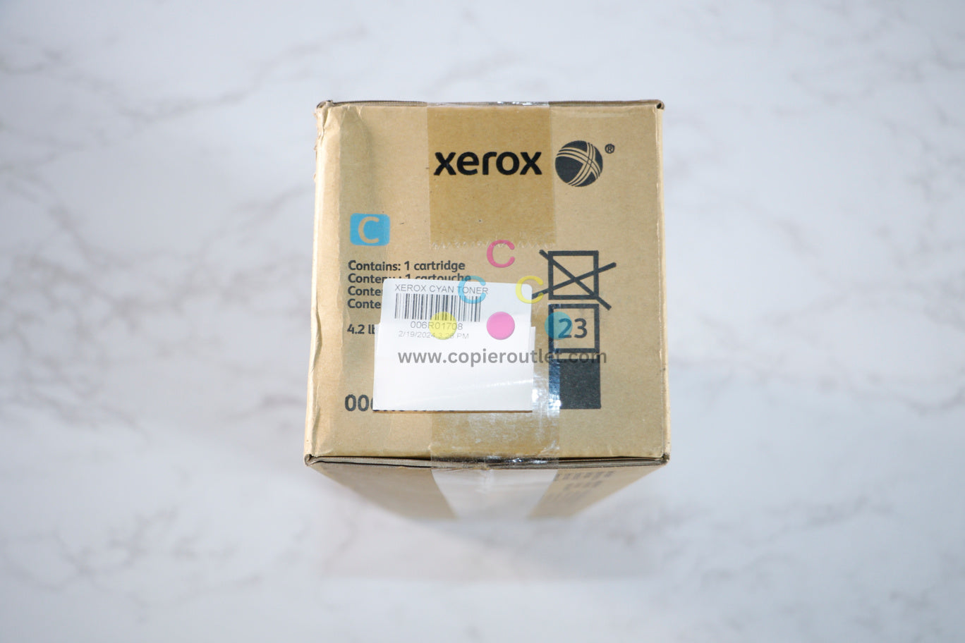 New OEM Xerox Iridesse Production Press Cyan Toner 006R01708(6R1708) Same Day Ship