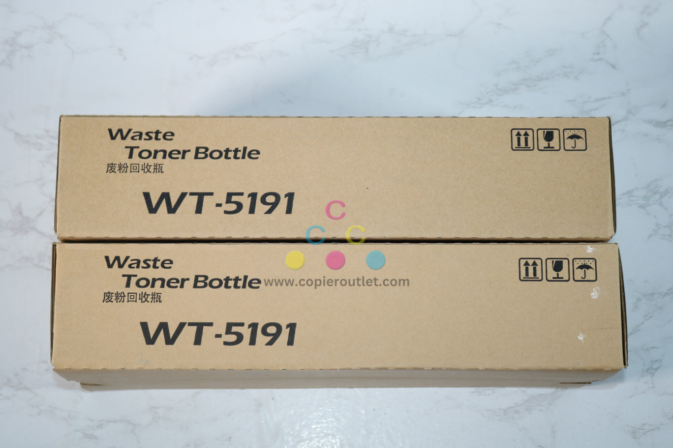 2 New OEM Kyocera TASKalfa 406ci, 408ci Waste Toner Bottles WT-5191 (1902R60UN2)