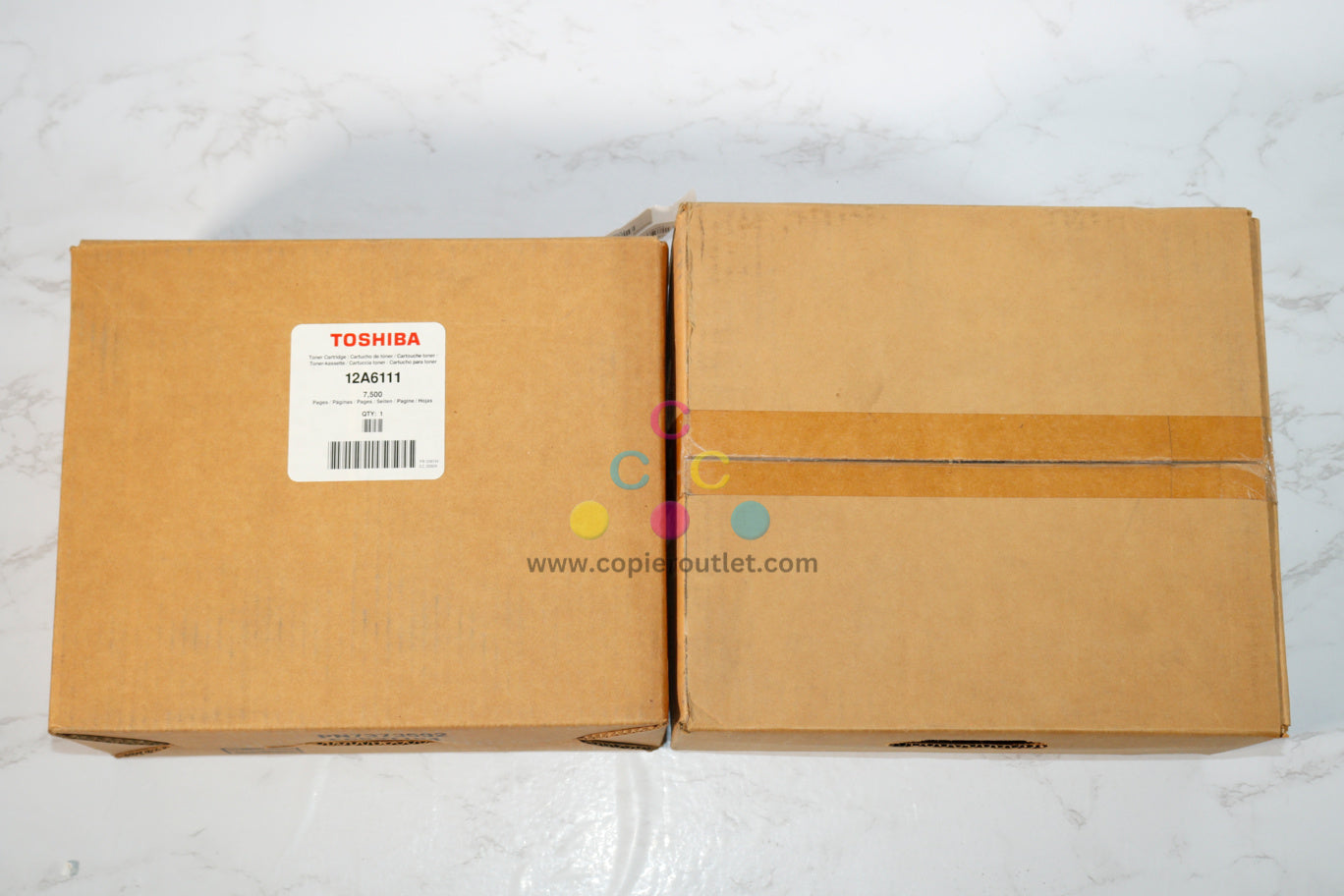 2 New OEM Toshiba eSTUDIO 20P,25P Black Toner Cartridges 12A6111 (65510E20P11)