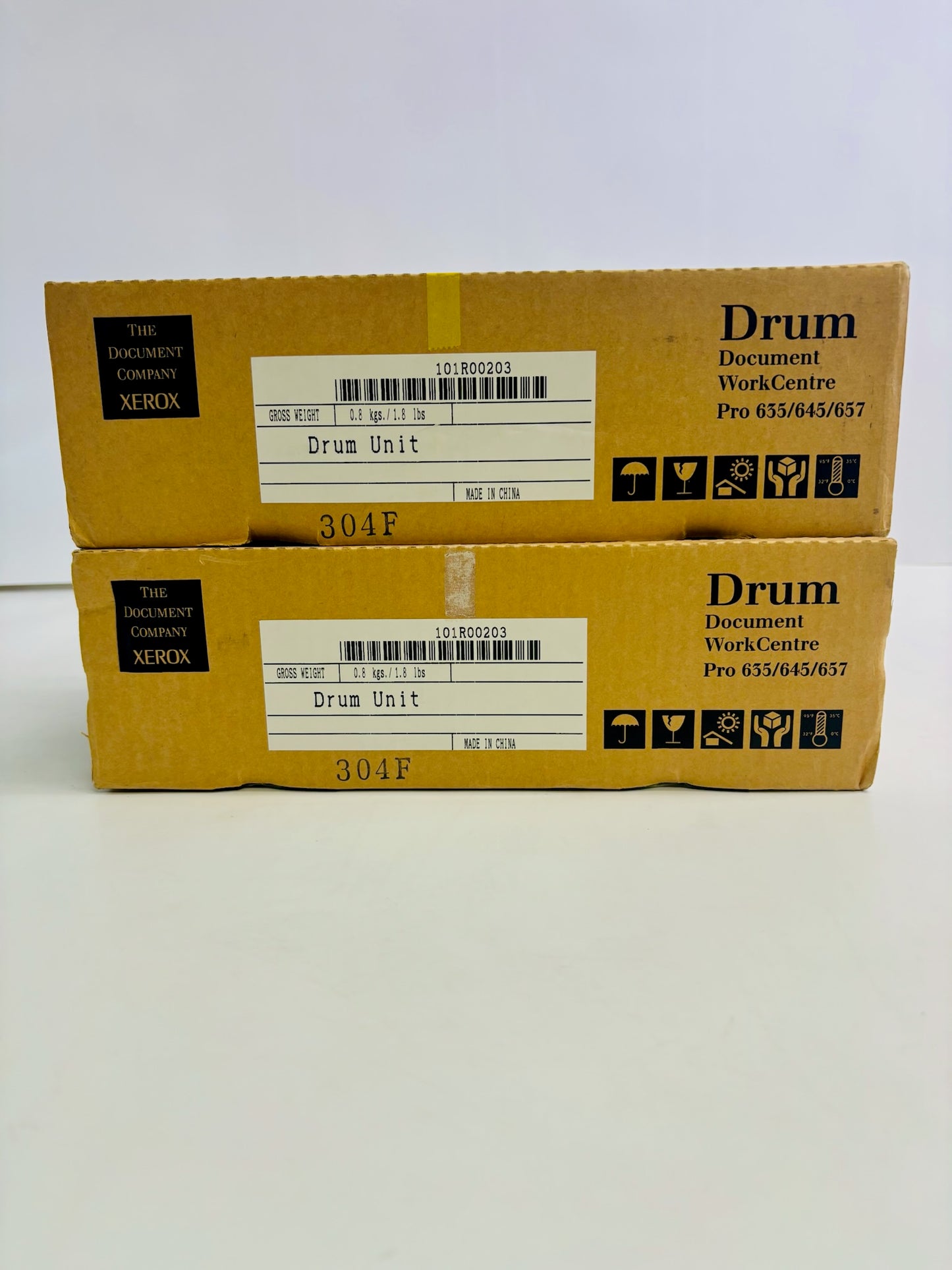 2 Open Box Genuine Xerox Pro 635, 645, 657 Black Drum Cartridge 101R00203