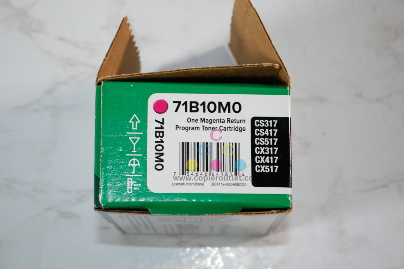 Open Box Lexmark CS317, CS417, CS517, CX317, CX417, CX517 Magenta Toner 71B10M0