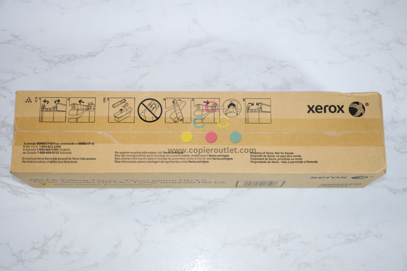 New OEM Xerox Iridesse Production Press Yellow Toner 006R01710(6R1710) Same Day Ship