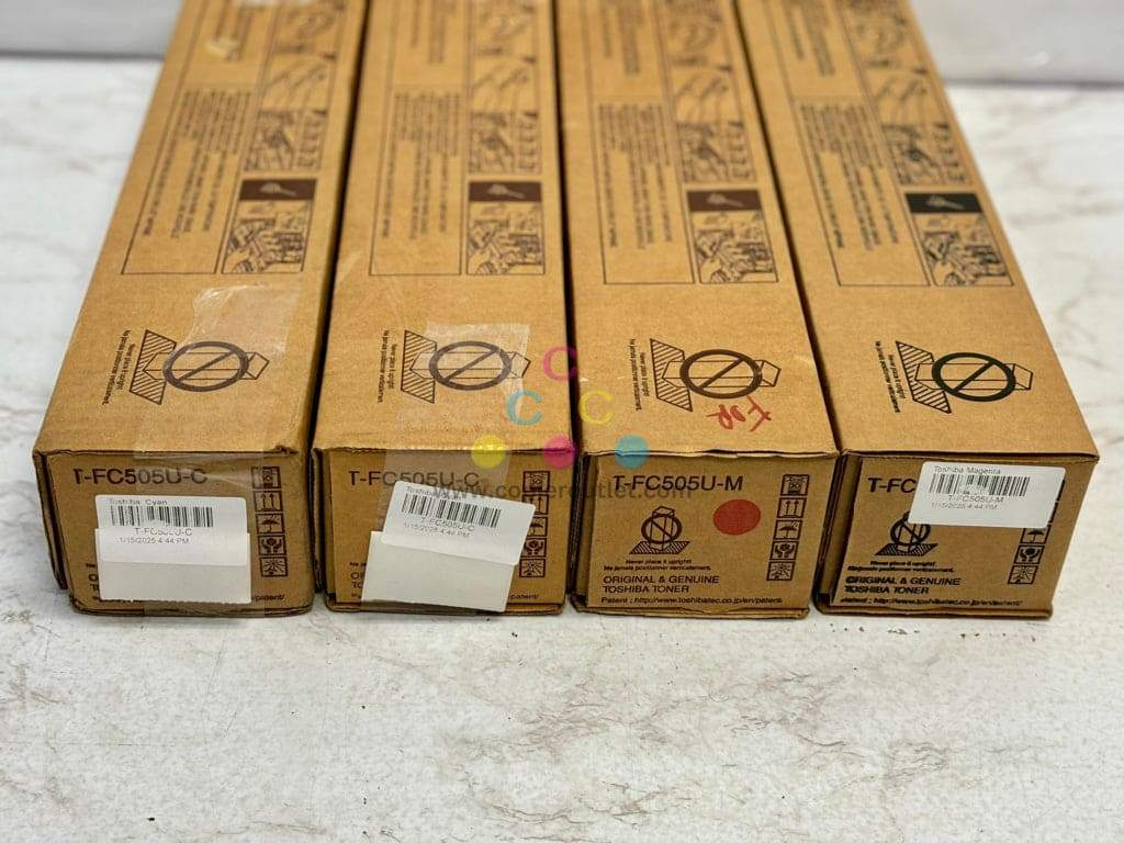 4 OEM Toshiba EStudio3005AC,3505AC,4505AC CCMM Toners T-FC505U-C,T-FC505U-M