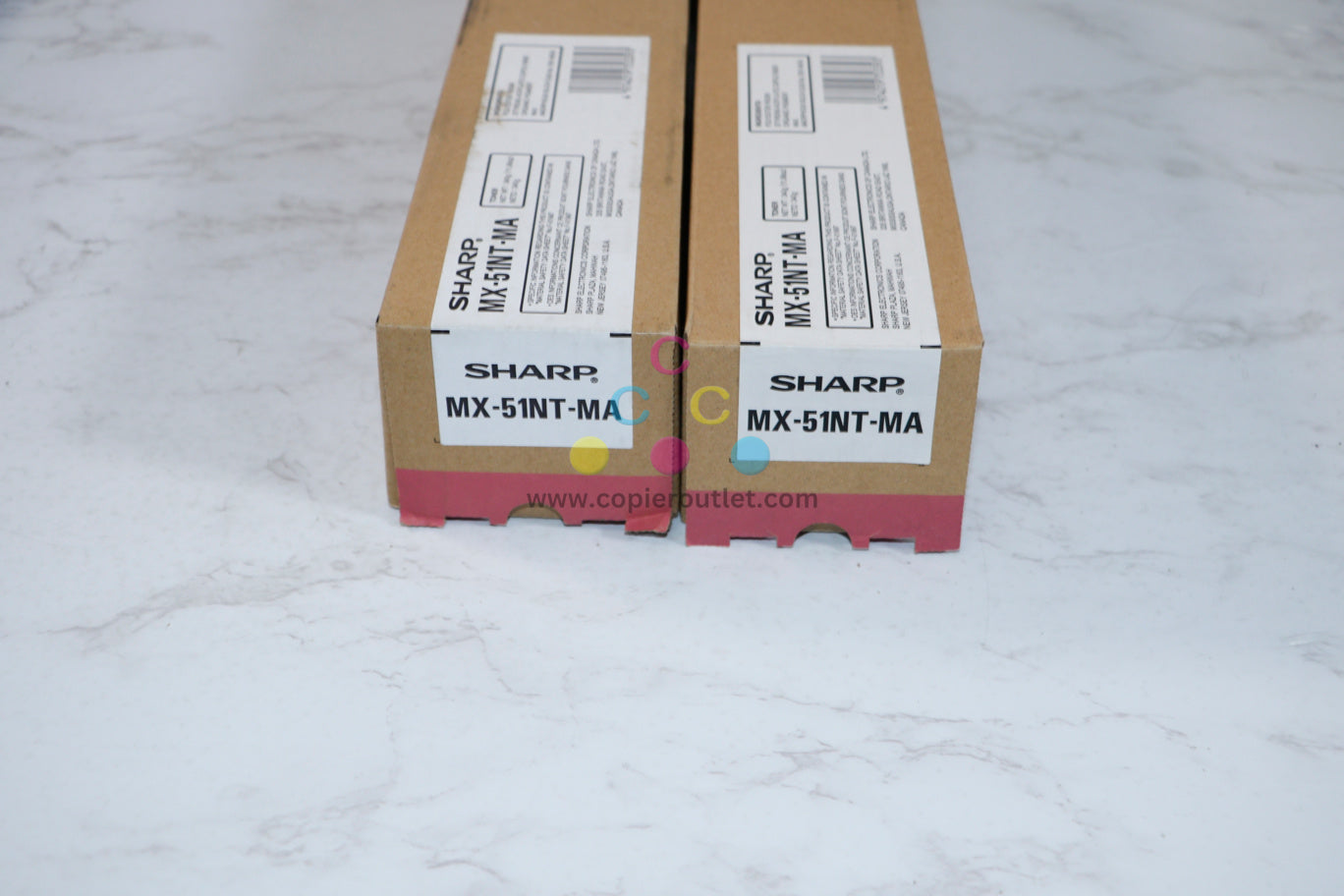 Lot Of 2 New OEM Sharp MX-4110N,MX-5141N Magenta Toner Cartridges MX-51NT-MA