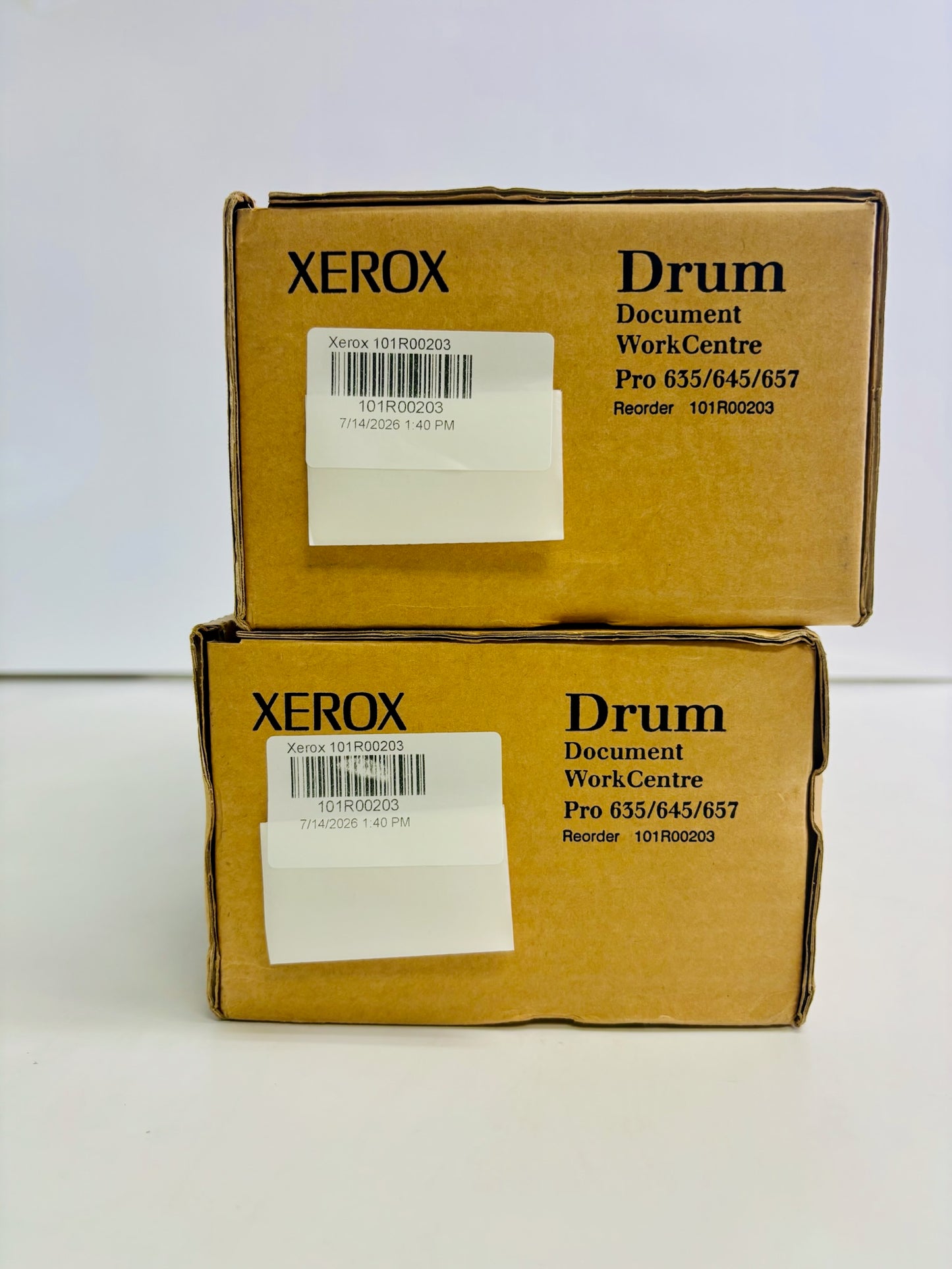 2 Open Box Genuine Xerox Pro 635, 645, 657 Black Drum Cartridge 101R00203