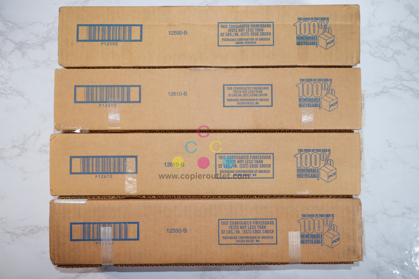 Cosmetic OEM Toshiba eSTUDIO2555C,3055C,3555C,4555C MYYK Toner Set T-FC50U