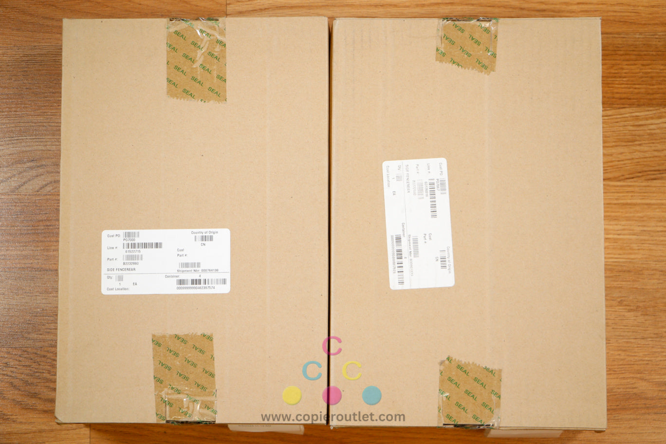 2 Genuine Ricoh B223-2880 Paper Tray Rear Side Fence AficioMP C3500 C4500