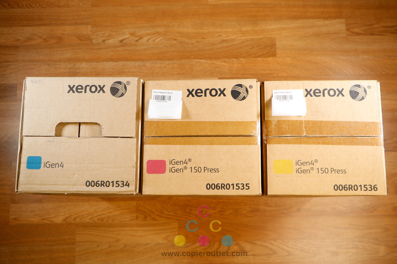 NEW Genuine Xerox 006R01534,35,36 CMY Matte Dry Ink Toners for Xerox iGen4 iGen150