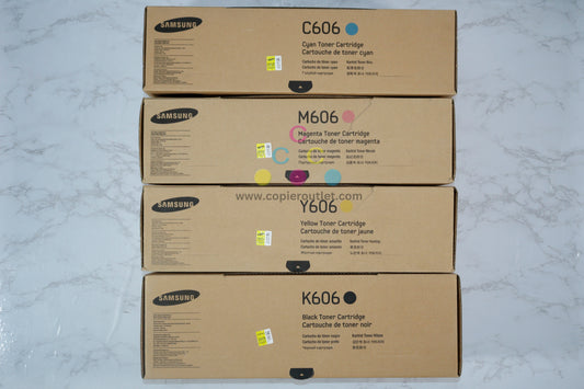 4 OEM Samsung CLX-9350ND, 9352NA CMYK Toners CLT-C606S,M606S,Y606S,K606S