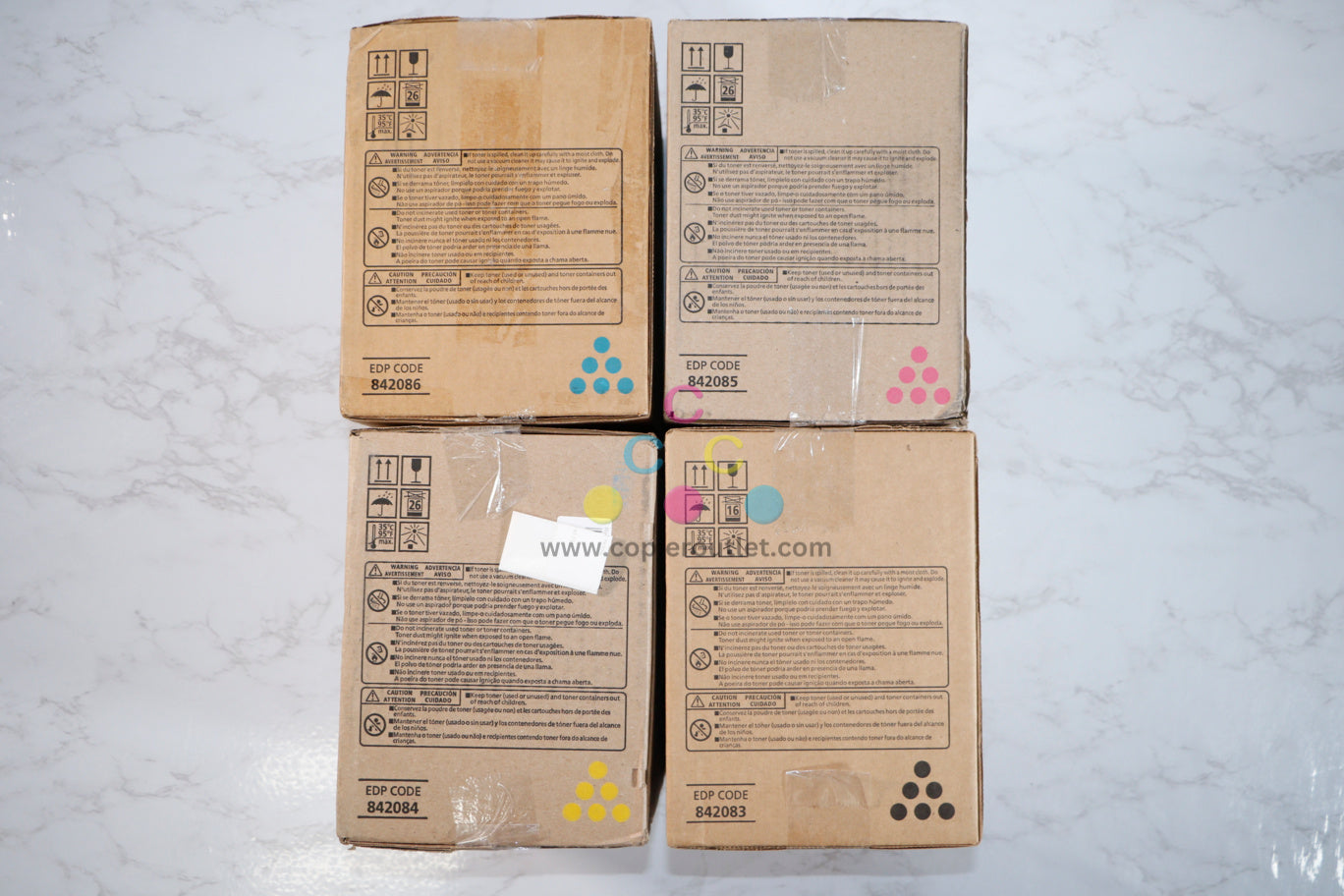 New OEM Ricoh MP C8002SP CMYK Toner Full Set 842083,842084,842085,842086