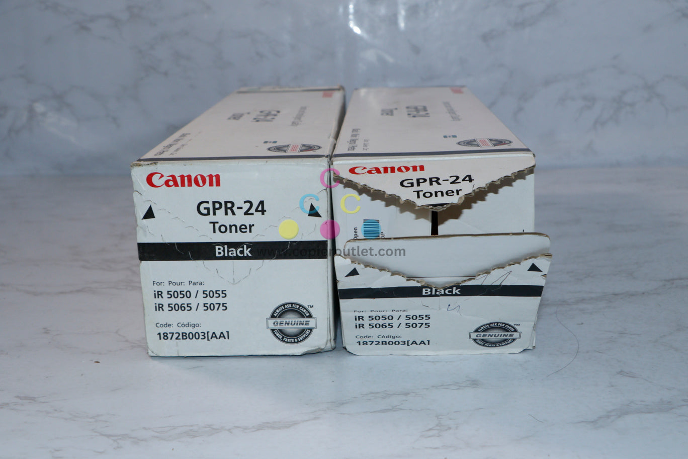 2 Open OEM Canon iRUNNER 5050, 5055, 5065, 5075 Black Toners GPR-24 1872B003[AA]