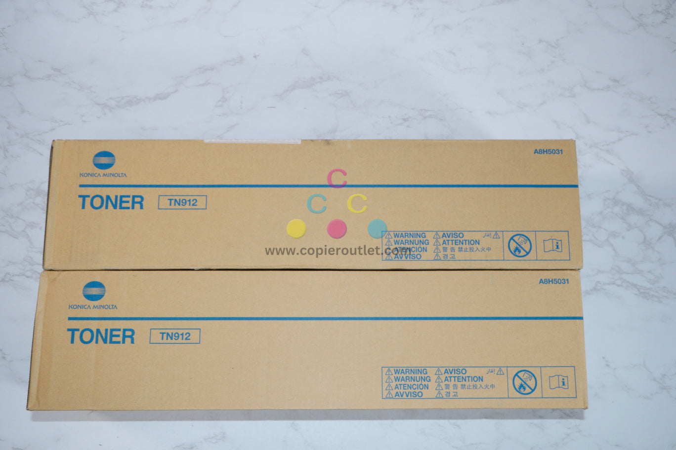 2 New OEM Konica Minolta Bizhub 958 Black Toners TN912 (A8H5031) Same Day Ship